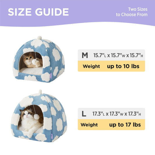 Cute Pet Tent Bed – All-Season Warm Mongolian Yurt for Cats & Small Dog