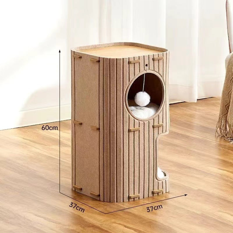 Multi-Level Cat Tree with Bed & Scratcher β All-Season Cat Tower with Cave & Post