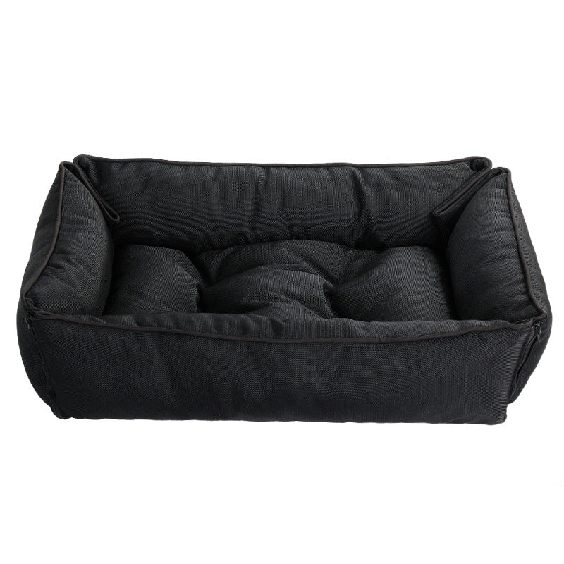 2-in-1 Waterproof Oxford Pet Bed – Foldable Cushion Nest for Cats & Dogs