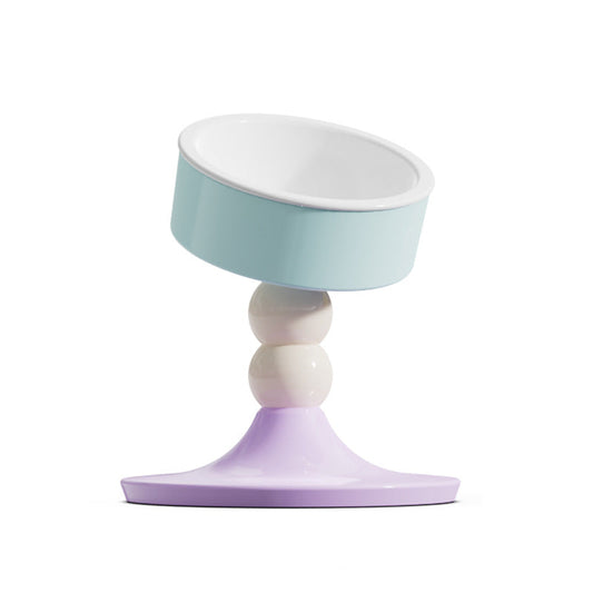 Adjustable Pet Feeding Bowl – Tilted Cat & Dog Dish with 3 Heights (0–20°), Macaron Color