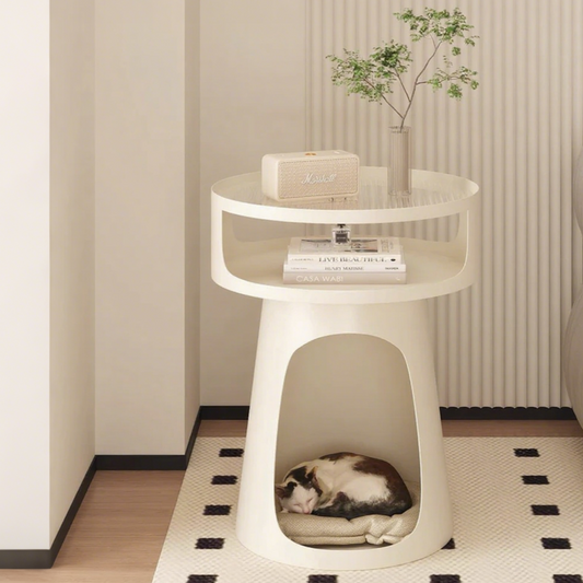 Small pet cat litter, sofa side, living room, household cream wind coffee table, kennel, bedroom, shared cat cabinet
