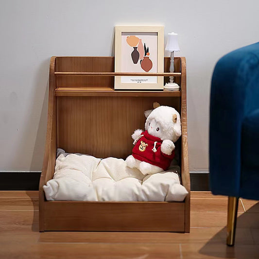 Modern Solid Wood Pet Bed – Sleek & Sturdy for Cats and Small Dogs