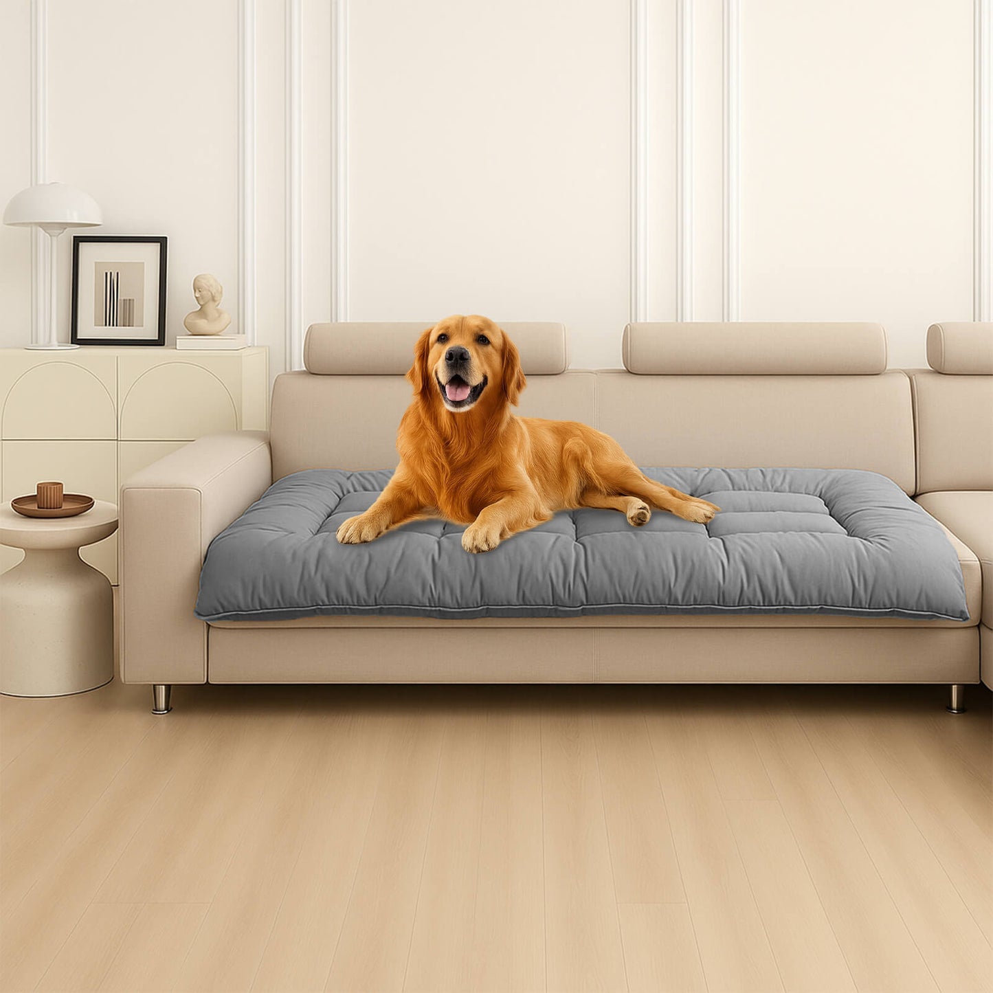 Cooling Dog Sofa Mat – Breathable, Washable Floor Cushion for Large Dog