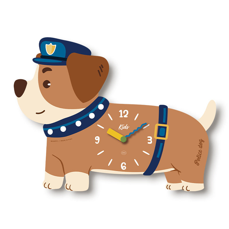 Cute Dog Wall Clock – Silent & Cartoon Design