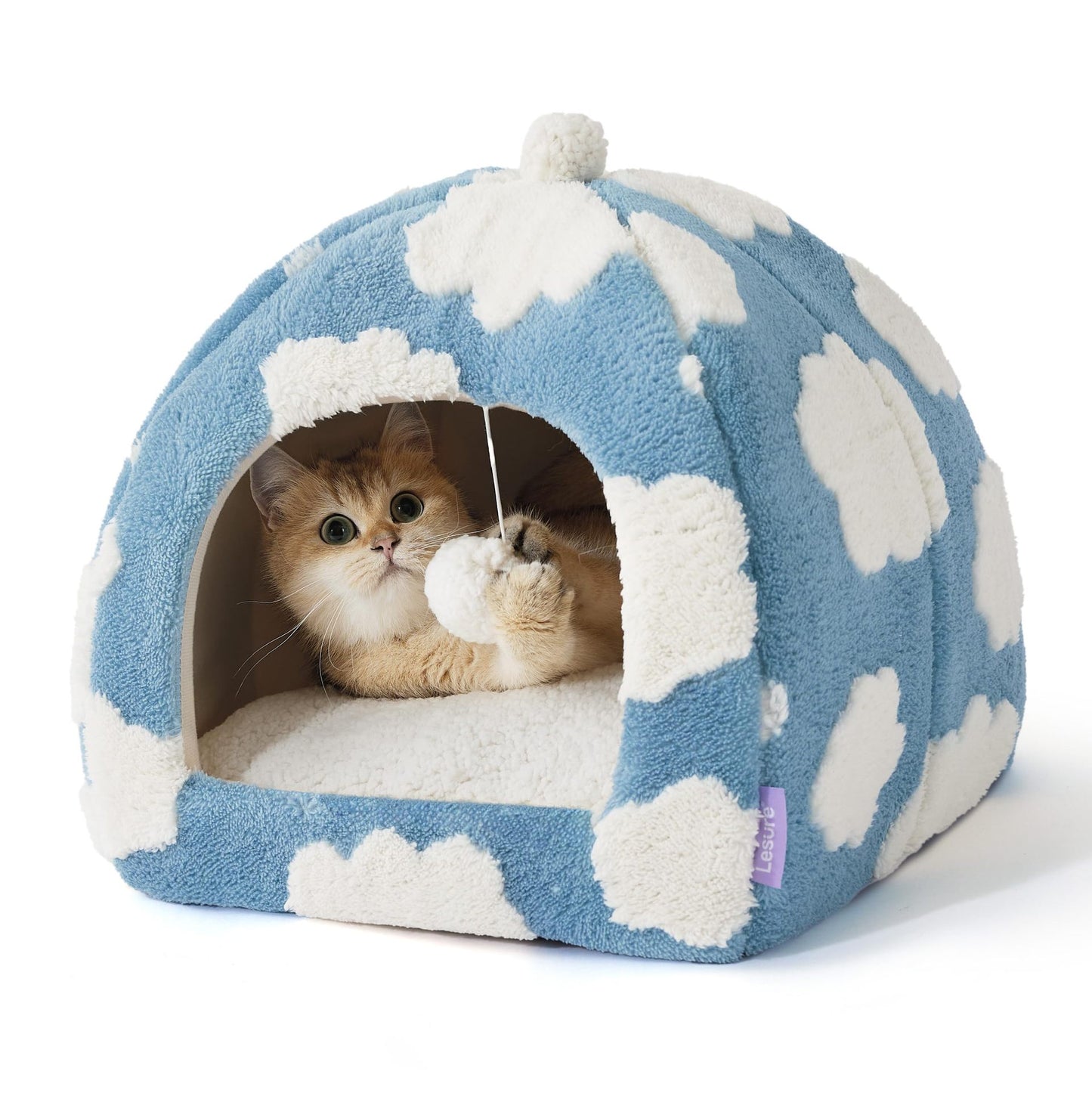 Cute Pet Tent Bed – All-Season Warm Mongolian Yurt for Cats & Small Dog
